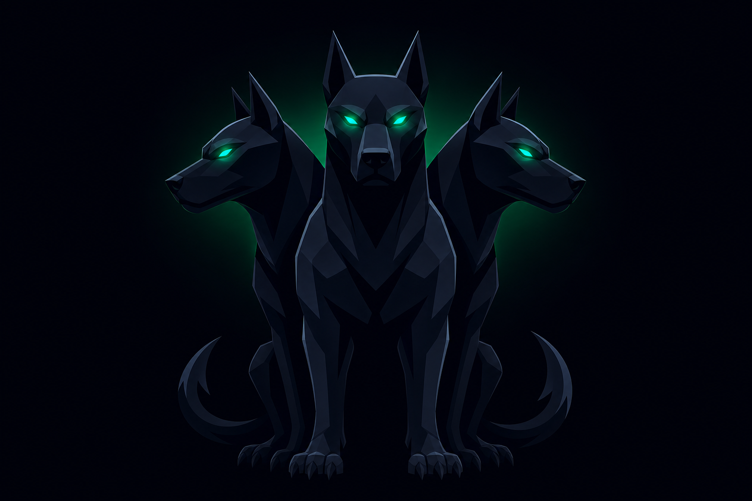 Cerberus — three-headed guardian, the Cerberops mascot